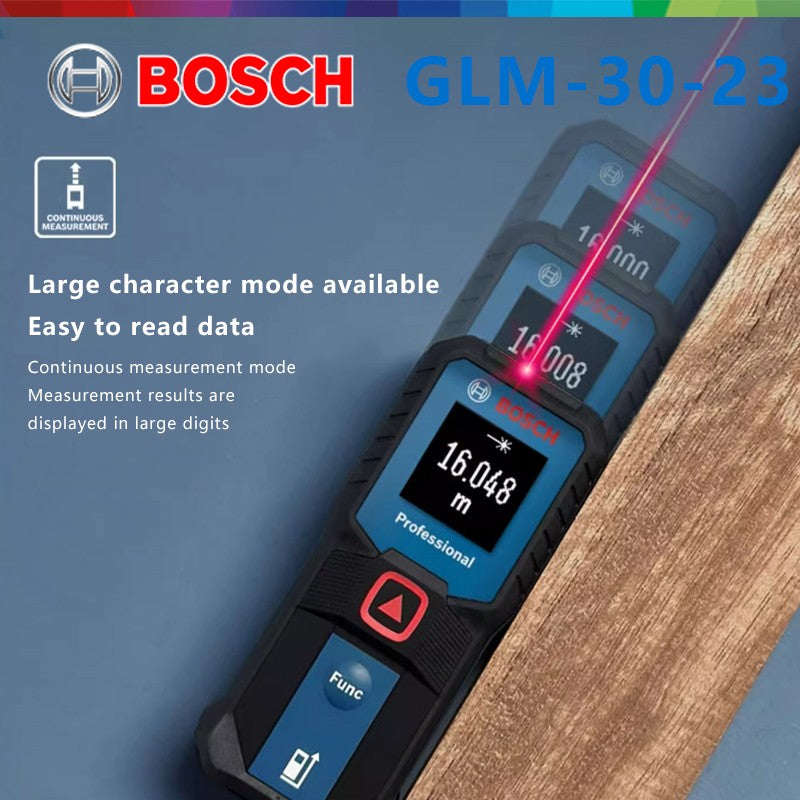 Medidor de Distância a Laser BOSCH GLM 30-23 Original Botão Duplo Alta Precisão Leve Tela Moderna Medição Sem Bateria