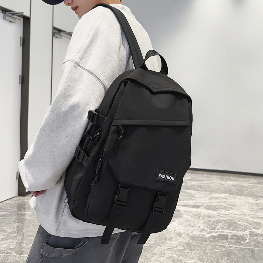 Mochila Escolar para Ensino Médio, Mochila Masculina para Campus, Mochila Feminina de Viagem Simples de Grande Capacidade