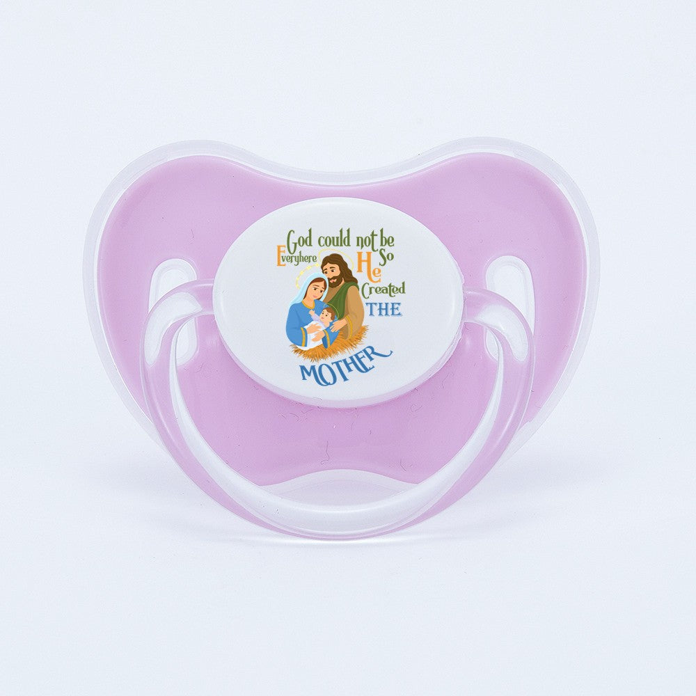 MIYOCAR colorful lovely Jesus mother pacifier dummy BPA free unique gift for new born baby shower