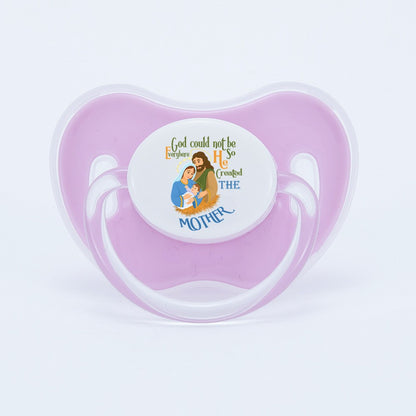 MIYOCAR colorful lovely Jesus mother pacifier dummy BPA free unique gift for new born baby shower