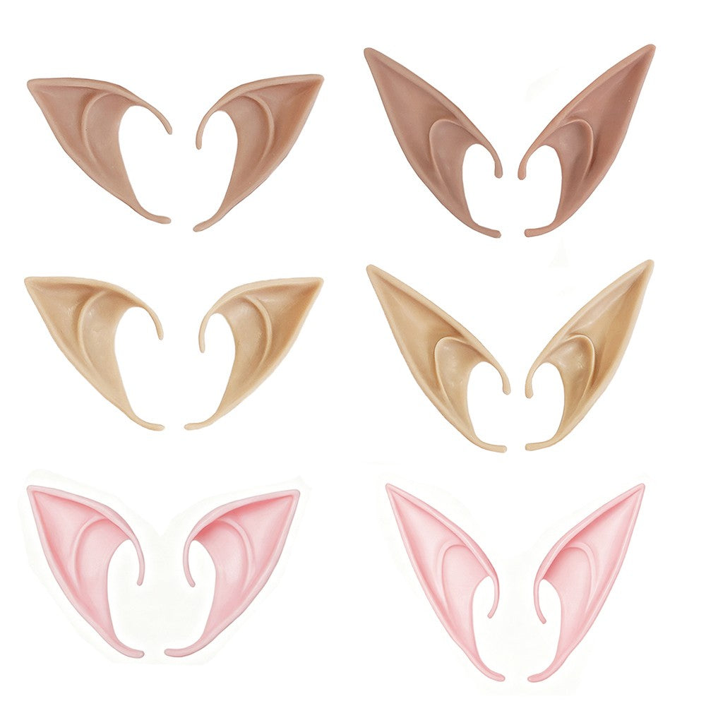 Halloween Elf Ears Latex Simulation Ears Props Fairy Angel Cosplay Mask Halloween Costume Accessories Mascaras Halloween Party