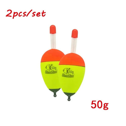 2/10pcs EVA Luminoso Pesca Noite Flutuante Luz Vara Espuma Plástica Bobber Mar Pesca em Rocha Chumbadas Flutuadores Acessórios de Pesca