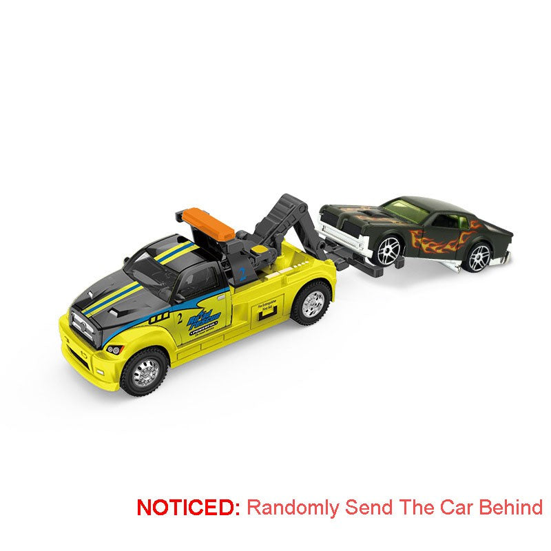 Caminhão de Contêineres em Miniatura Escala 1:64 Carrinhos de Brinquedo de Metal Diecast Reboque com Fricção Veículos de Transporte para Presentes Infantis