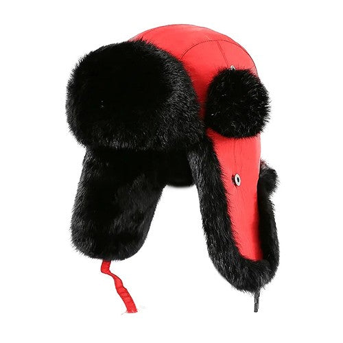 New Russia Winter Real fur Hat Men Outdoor Windproof Super Warm Real Rabbit Fur Bomber Hats Natural Soft Natural Rabbit Fur Caps