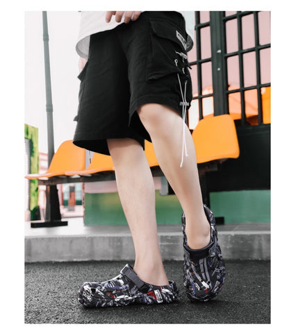 2025 Men's Summer Clogs Sandals Eva Slippers Men Fashion Flat Sandals Men Leisure Slides Men Casual Shoes Plus Size 46 47