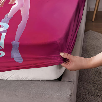 3pcs K-Pop Demon Hunters Printed coreless Bed Sheet Set Multi Size Soft Bed Cover Bedroom Bedding Machine Washable