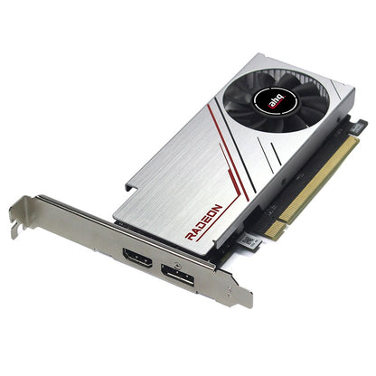 Placa Gráfica AHQ RX550 4G GDDR5 LP Perfil Baixo GPU NVIDIA Industrial Mini ITX SFF IPC Micro Servidor Torre HTPC 100% Nova