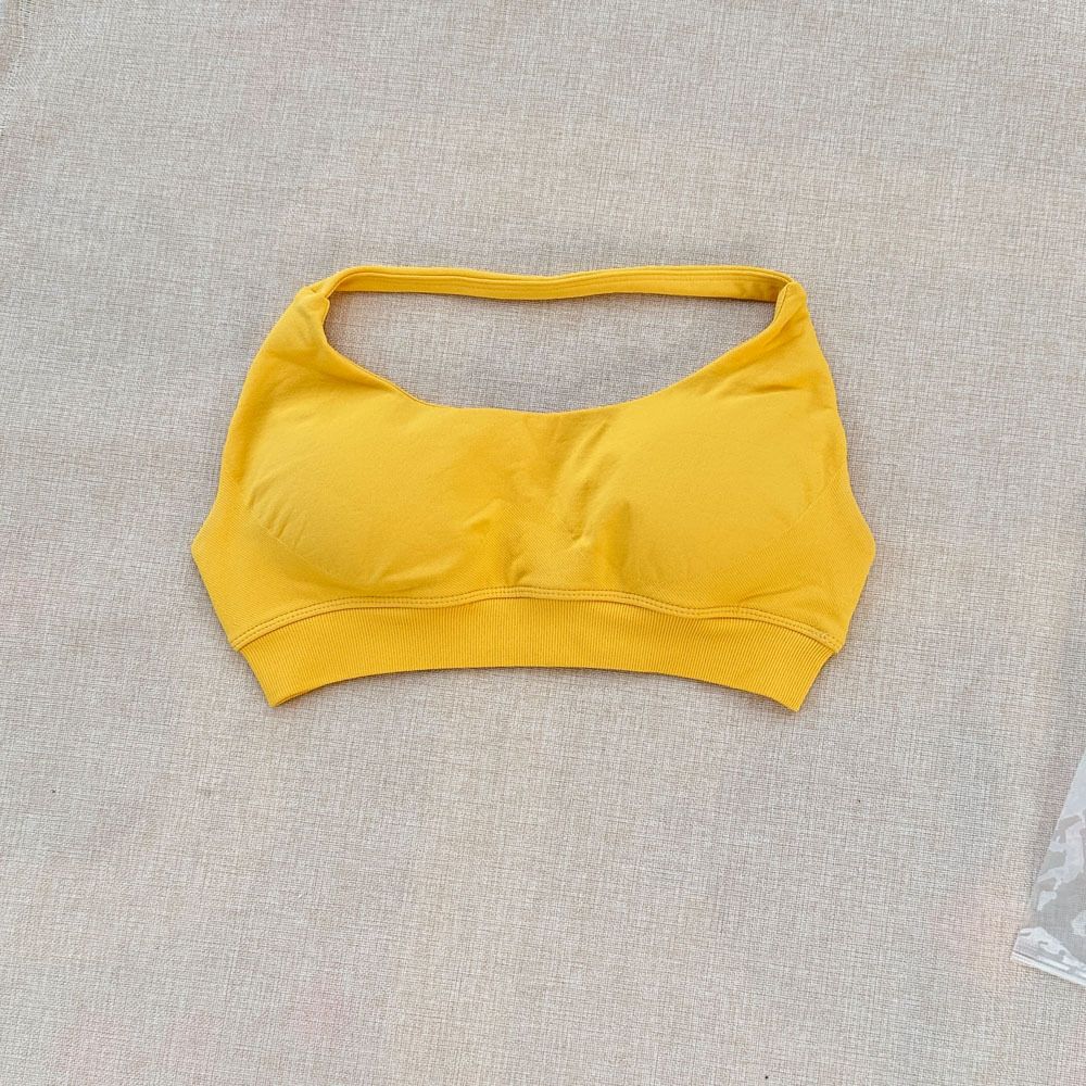 DF halter Neck Woman Sports Crop Bra  Comfortable gym bra Running Bra workout Sportswear