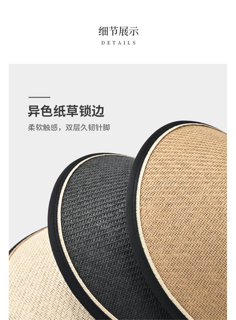 upf50+ Sunblock Sunshade New outdoor sun hat UV protection foreign air straw empty top hat