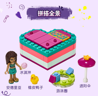 Lego Friends Série 41384 Andrea's Summer Treasure Box Brinquedo Blocos de Montar Presente