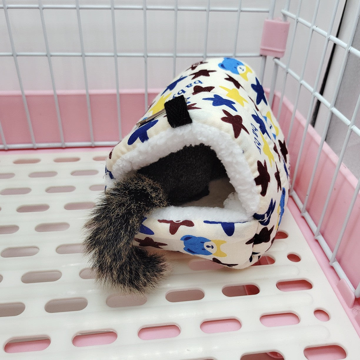 Ninho de Hamster Bolsa de Mel Esquilo Ramo de Flor Brilhante Porquinho-da-índia Porco-da-holanda Gato Longo Suprimentos de Aquecimento de Inverno para Animais de Estimação Gaiolas de Algodão