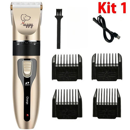 Máquina de Tosa Elétrica para Cães, Kit de Cuidados para Animais de Estimação Recarregável, Aparador de Pelos para Gatos, Cortador de Pelos, Removedor Silencioso, Máquina de Lixar Unhas