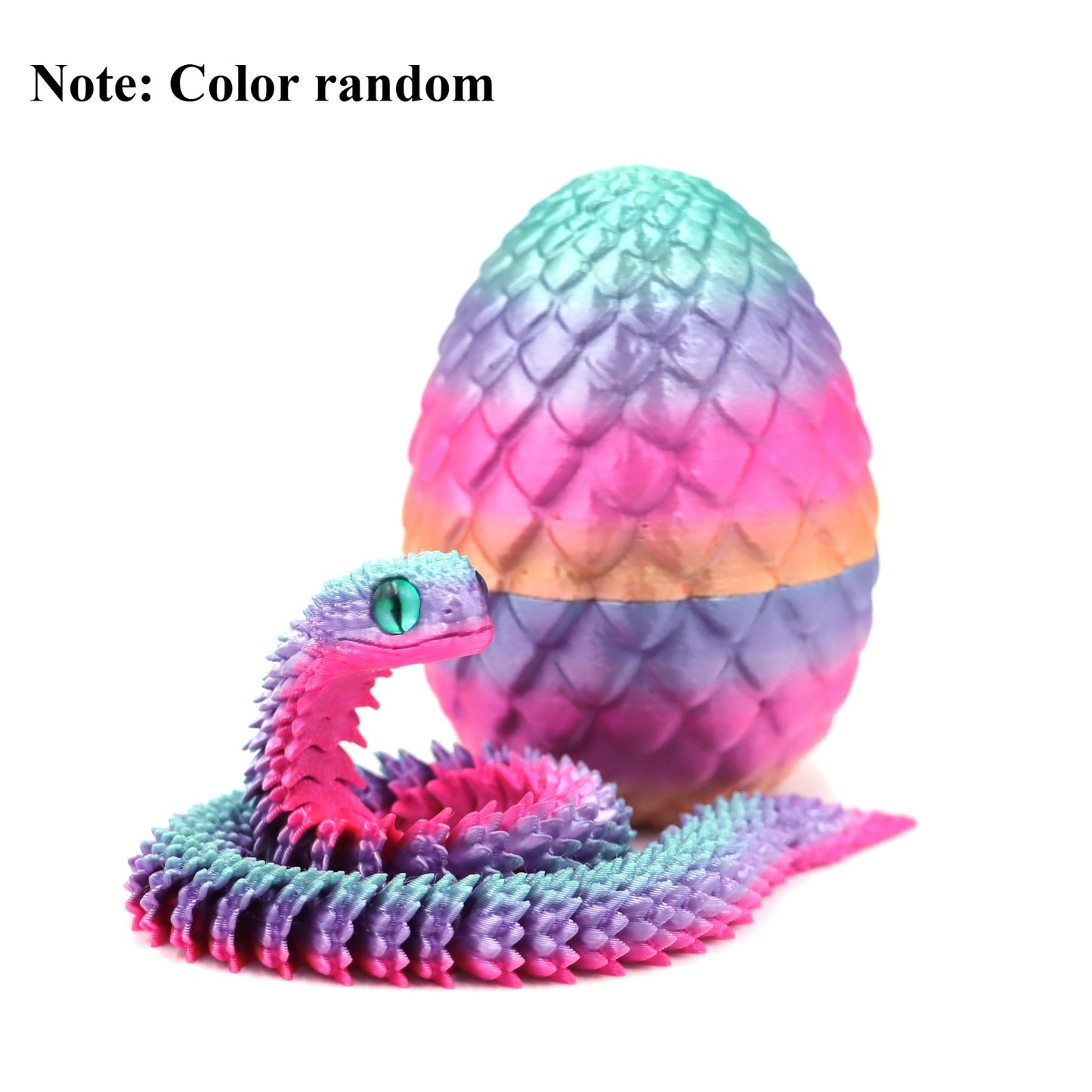 3D Print Cool Snake Dragon Egg Multi-joint Novel Easter Hot Sale Gifts Decompression Children's Toys Desktop Decorations Printed