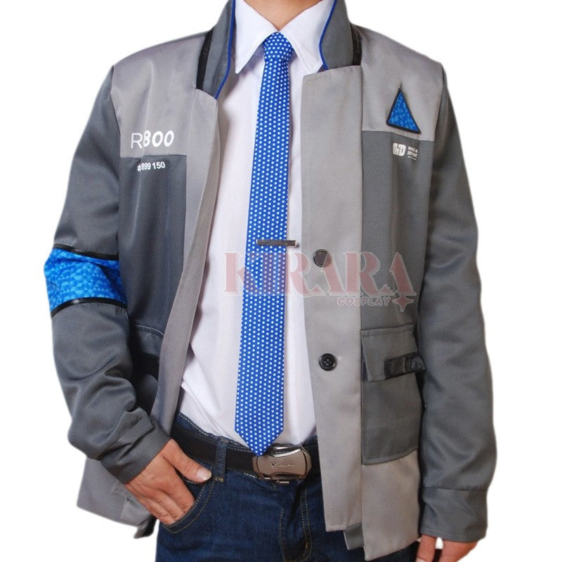 Connor RK800 Cosplay Costume Jacket Tie Set Game Detroit Become Human Role Play Uniform Men Party Outfits