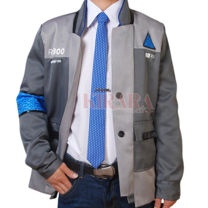 Connor RK800 Cosplay Costume Jacket Tie Set Game Detroit Become Human Role Play Uniform Men Party Outfits