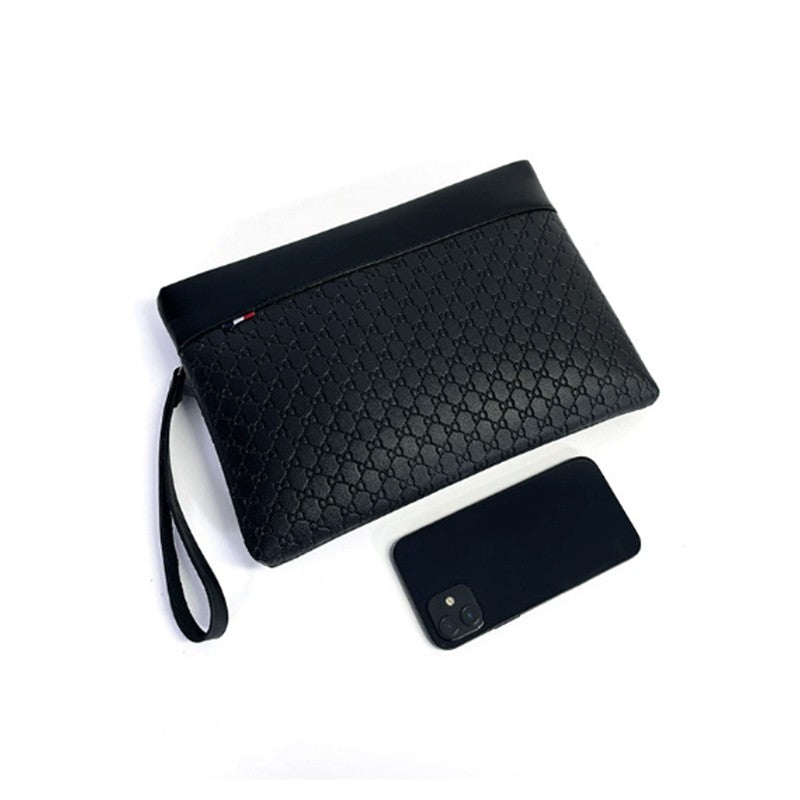 Designer Business Bag Leather Men Clutch Bag Fashion Sling pack Unisex Handbag Travel Passport certificate Card pack Phone Purse