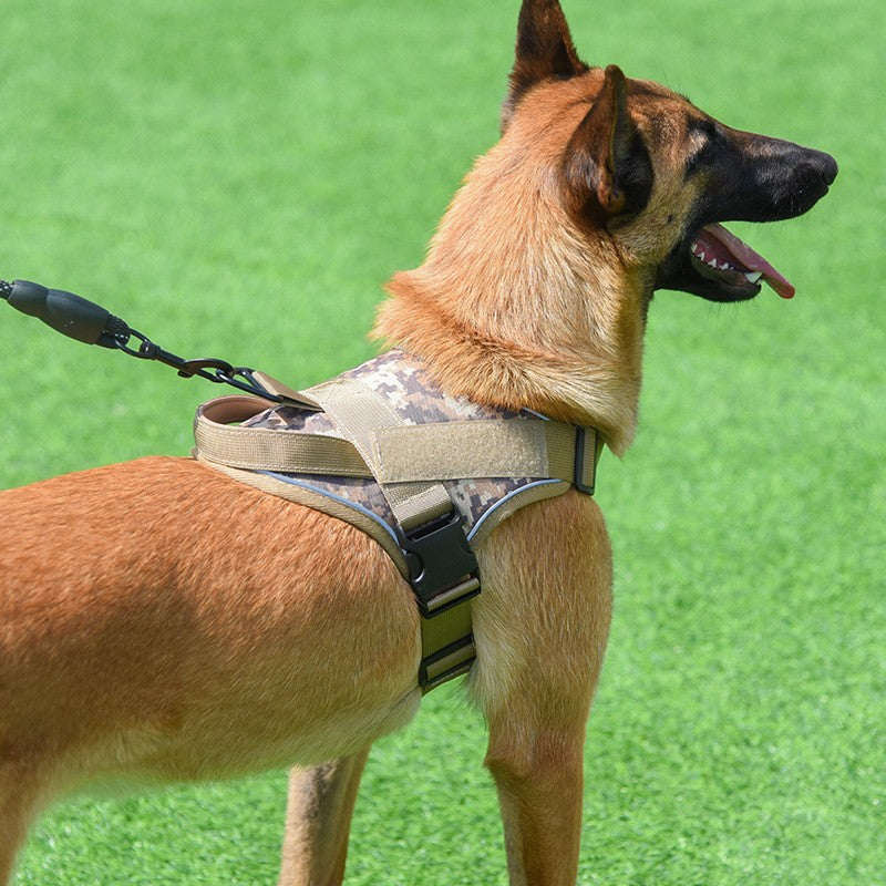Coleira de cachorro à prova de explosão e refletiva para peitoral de cães de médio e grande porte