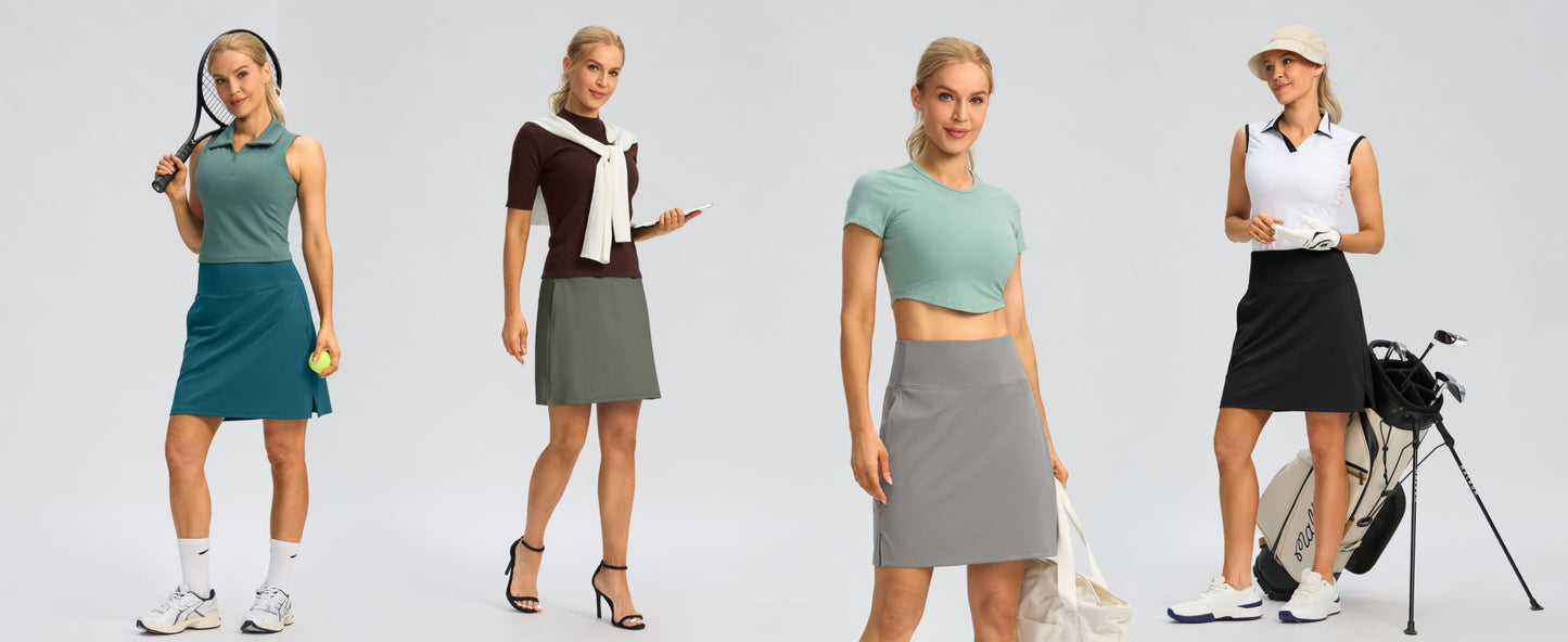 1Pcs/2025 Trending Golf Skirts: Knee-Length Athletic Styles Harajuku Kawaii Tennis & Yoga Skirts Breathable Premium Fabric