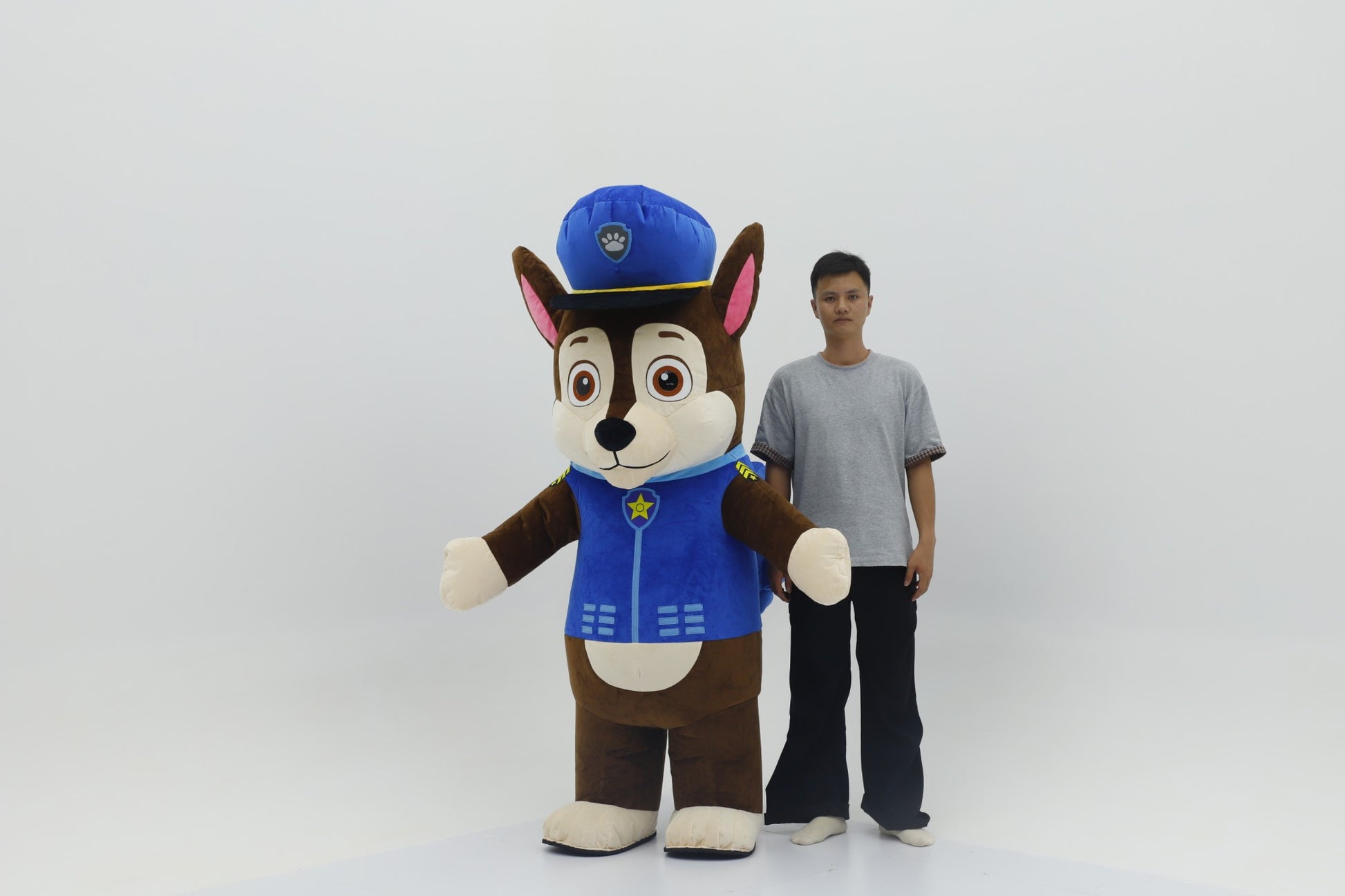 SAYGO Cartoon Dog Inflatable Costume Mascot Adult Character Cosplay Animal Birthday Halloween Party Event Set