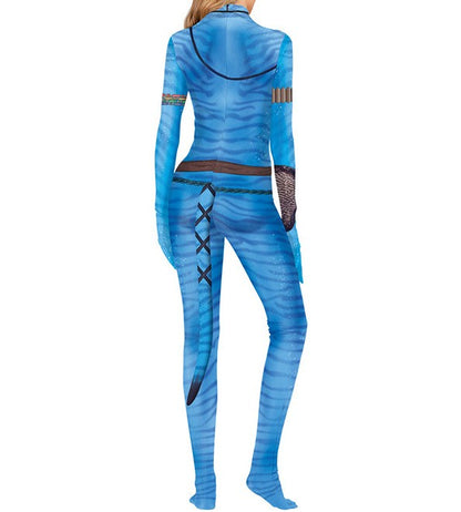 Avatar The Way of Water Cosplay Costume Tail Bodysuit Alien Halloween Birthday Theme Party Role Playing Outfit Adult Women Men
