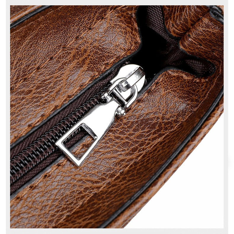 Luxury Brand Men Shoulder Bag For IPAD Leather Business Handbag Men Messenger Bag Large Side Sling Bag Fashion Man Crossbody Bag