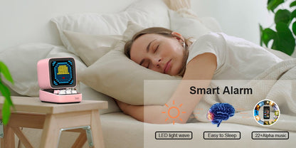 Divoom Ditoo-Pro Retro Pixel Art Bluetooth Portable Speaker Alarm Clock DIY LED Display Board, Cute Gift Home Light Decoration