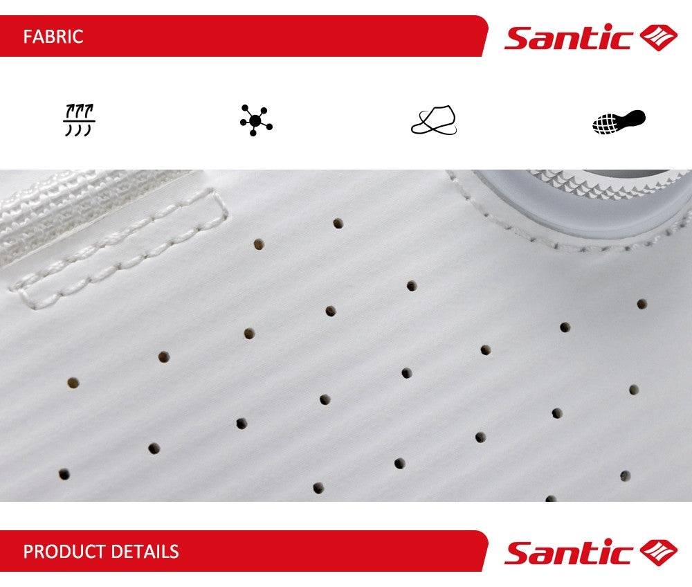 Santic Carbon Fiber Cycling Shoes Outdoor Wear Resistant Road Riding Sneakers Unisex Men Women Adjustable Pro Racing Bicyle Shoe