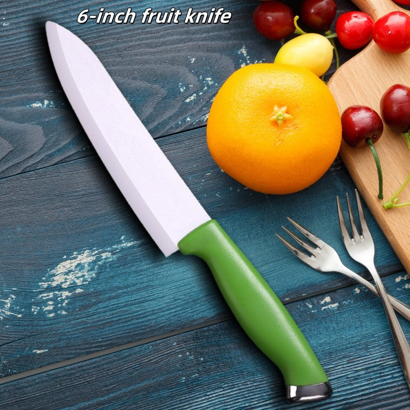 Faca de Cerâmica 4 5 6 Polegadas Conjunto de Facas de Cozinha Lâmina Branca Chef Utilitária Descascar Vegetais Fatiar Facas de Cerâmica Acessórios de Cozinha