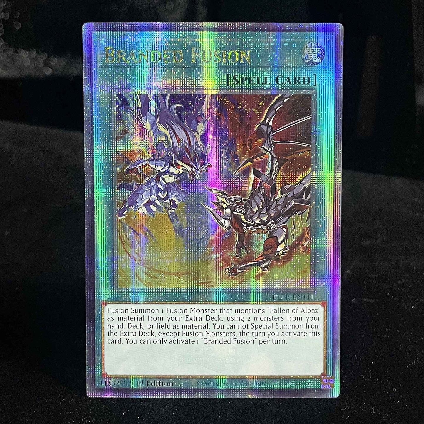 YuGiOh!! Carta FOIL QCSCR Série BLMR DRAGÃO ARMADO DAS TREVAS/I:P MASQUERENA/SUPER POLIMERIZAÇÃO/BEM-VINDA LABYRINTH YGO TCG 1ª Edição