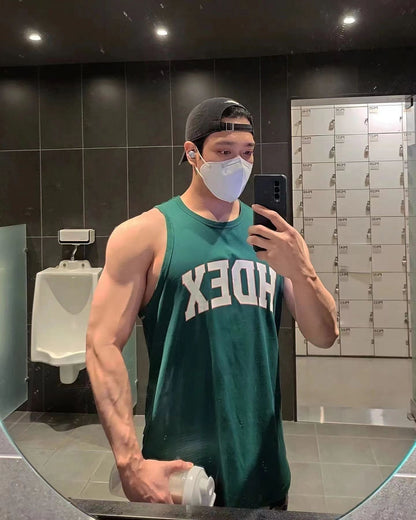 Tank Top Men Singlet Muscle Shirts Gym Basketball Tank Tops Tee Workout Clothes for Men