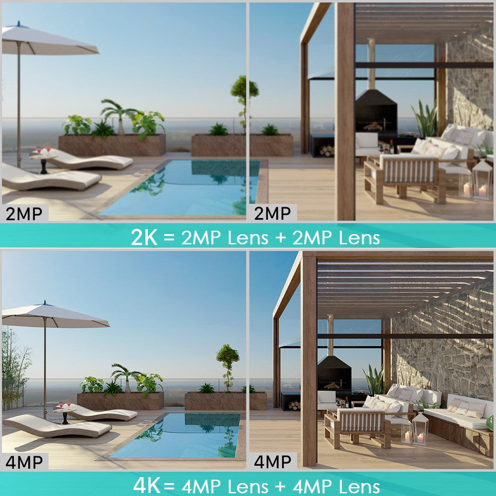 BESDER 8MP 4K10x Hybrid Zoom Dual Lens PTZ IP Camera 3.6+12mm WiFi Human Detection 4MP Audio Security Video Surveillance O-KAM