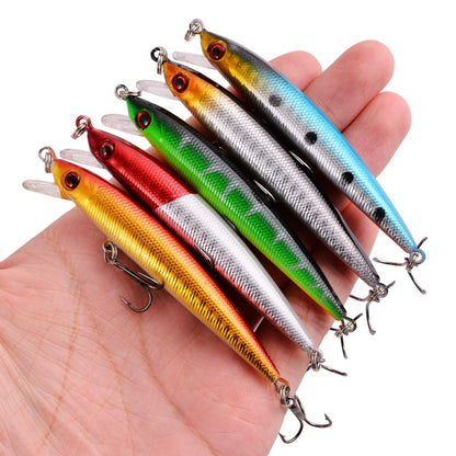 Conjunto de Iscas de Pesca Mini Truta Flutuante Isca Articulada Artifical Crazy Swing Isca Dura de Crank Bait Isca de Lápis