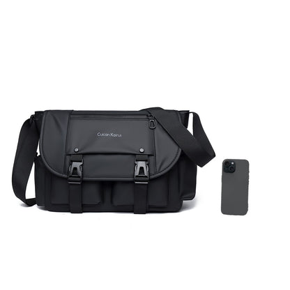 Single Shoulder Bag, Retro Mailman Bag, 2025 New Casual Crossbody Bag, Large Capacity Canvas Bag, Commuting Men's Bag