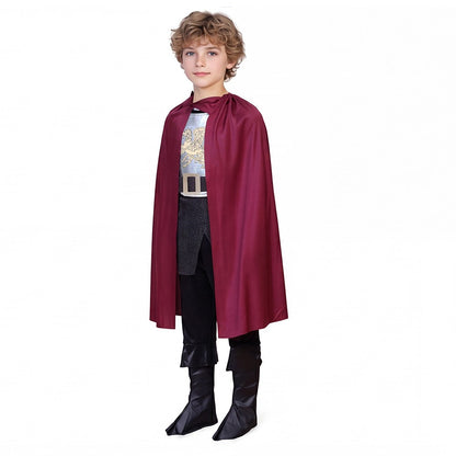 Boy King Prince Role Playing Costume Royal Set Prince Crown Cloak Halloween Birthday Makeup Party Gorgeous Dress Up No scepter