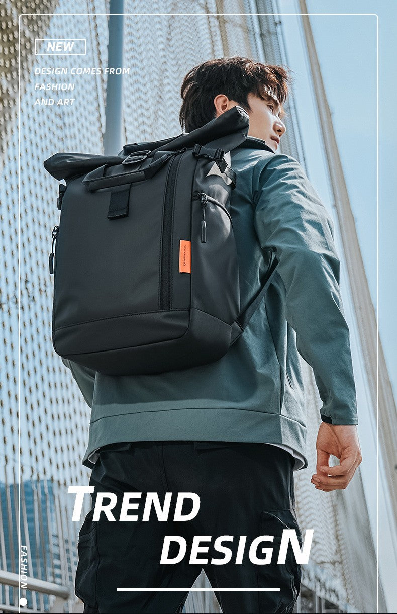 Mochila Masculina para Notebook 15,6" Tangcool - Grande Capacidade, Multifuncional, Fecho Rolê, Leve, para Viagem, Impermeável, Escolar