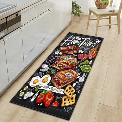 Kitchen Rug Durable Home Entrance Doormat High-end Kitchen Mats for Floor Waterproof House Hold Washable Non-slip Large Carpet