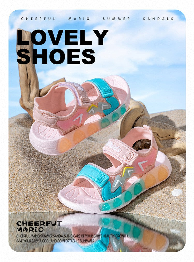 New Summer Children's Soft Soled Sandals Anti Slip Breathable For Boys And Girls Water Wading Baby Beach Sandals