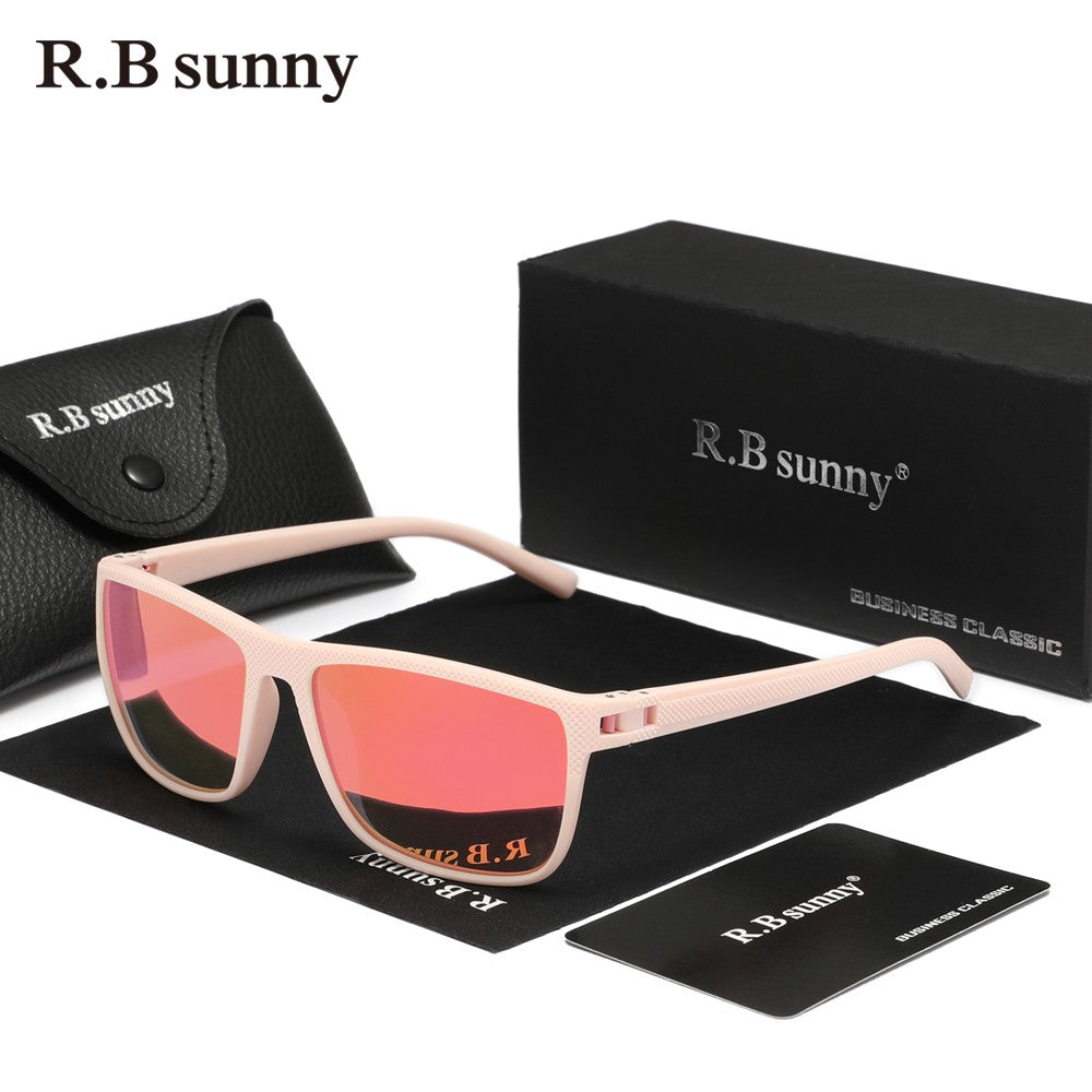 RBsunny Fashion Women‘s Sunglasses New Design Rainbow Mirror Lens Polariz UV400 Glasses Chroma Party High Quality Men Eyewear