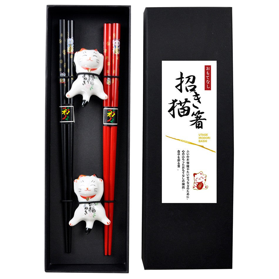 Chinese Panda Chopsticks Japanese Korean Sushi Solid Wood Chopsticks Wedding Gift Chop Sticks Hashi Two Pairs Chopsticks Set