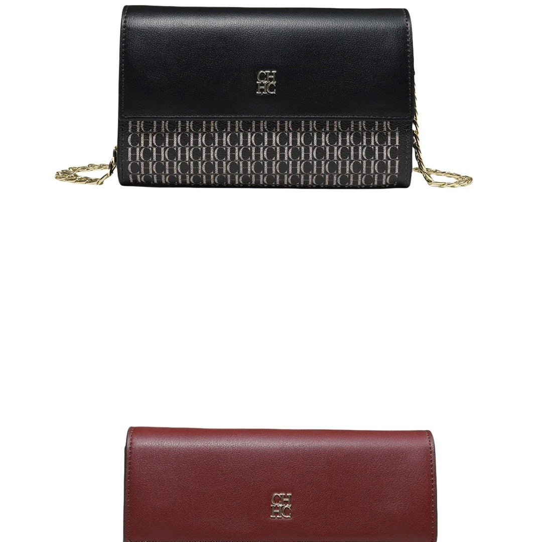 Exquisite Craftsmanship Women's Crossbody Bag Light Luxury Design Chain Bag Letter Elements Color Blocked Women's Chain Bag