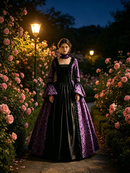 Cross border medieval Victorian retro elegant temperament versatile cosplay court dress fluffy dress cosplay Halloween performan
