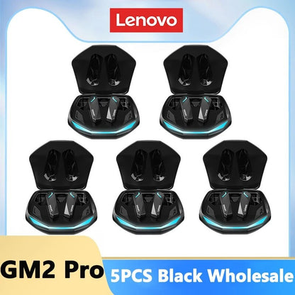 Fones de ouvido Lenovo GM2 Pro Bluetooth 5.3 Headset esportivo sem fio intra-auricular para jogos de baixa latência Dual Mode Fones de ouvido de música novos