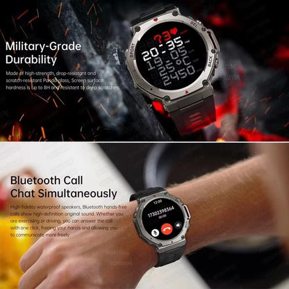 T-Rex 3 Ultra GPS Smart Watch 5 ATM à Prova D'água GNSS Dual-Band Bússola Integrada Smartwatch Militar Esportivo Masculino 2025 Novo para Xiaomi