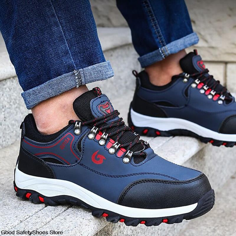 Steel Toe Shoes Men Work Safety Boots Sneakers Male Constrcution Puncture-Proof Work Safety Shoes  Man Security Boots Work Shoes