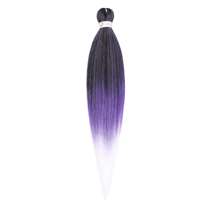 Cabelo Sintético Trançado Pré-esticado Profissional Sem Coceira Fibra Que Sela Em Água Quente 30'' Ombre Textura Yaki Extensões de Cabelo para Trança