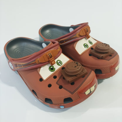 Disney Mcqueens Pixar Desenho Animado Chinelos Impermeáveis Sólidos Sandálias de Buraco Sandálias de Praia ao Ar Livre Sandálias Casuais Respiráveis Sapatos de EVA Adulto Presente