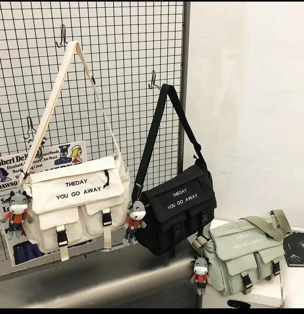 Nylon Crossbody Bags for Men Women Large Capacity Handbags Shoulder Bag Casual Youth Canvas Messenger Bag Student School Bags