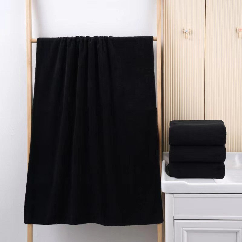 Black Microfiber Salon Hair Drying Towel Guest Used Hand Towels Hair Stylist Spa Bath Hair Drying Towel Cleaning Towel
