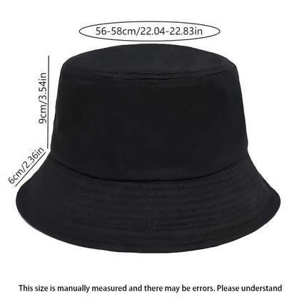 Chapéu Bucket de Algodão com Letra "N" para Homens e Mulheres Chapéu de Pescador Ajustável Estilo Simples Proteção Solar Suave Casual para o Dia a Dia ao Ar Livre Presente