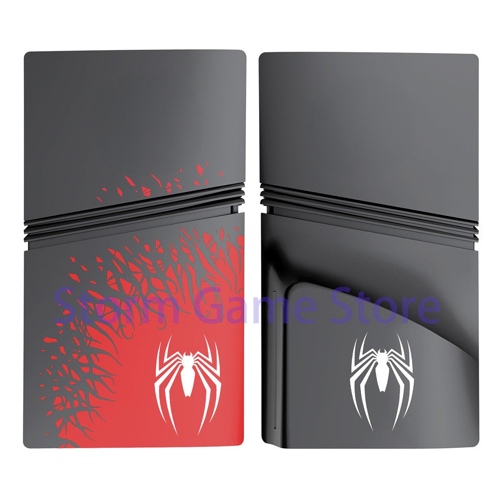 For P5 Pro/Slim Limited Edition Spider Faceplate Cover Compatible with P 5 PRO/Slim Disc Version Console Cover Accessories